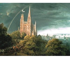 Masterworks - Old National Gallery - Karl Friedrich Schinkel - Medieval City on the Banks of a River
