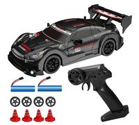 Masterworks RC Drift Car, 1:24 Mini 4WD Remote Control Drift Cars with Semi Proportional Throttle and LED Light, 30KM/H RC Racing