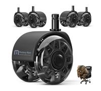 Mastery Mart Office Chair Casters Set of 5 Φ60 mm, Office Chair Castors 10 mm x 22 mm Pen Hard Floor Castors Replace Floor Protection Mats - Fits 1KEA Chair Castors (Black)