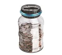 Mastey Digital Saving Money Box, 1.8L Large Capacity Electronic Money Bank with Automatic Counting, Piggy Bank Coin Bank with LCD Display for Boys Girls