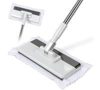 Masthome Clamp Mop Compatible with Swiffer Wet Jet Mops, 50" Stainless Steel Handle Mini Mop for Hardwood, Tile, Laminate, Marble, Wall, Window, Multi-Surface Floor Cleaning