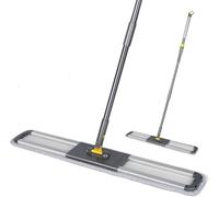 Masthome Mab, 92cm Flat Mab with 360° Swivel Head, Mabs with 3 Reusable & Washable Pads and 154cm Adjustable Handle for Wood, Marble & Laminate Floors