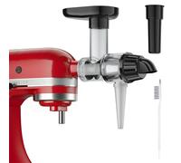 Masticating Juicer Attachment Compatible with KitchenAid Mixers, Slow Cold Press Juicer Attachment with Upgraded 7-Segment Spiral for Higher Juice Yield, Juicing Machine Part for Fruits and Vegetables