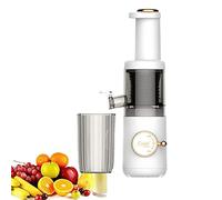 Masticating Slow Juicer - Compact 620ml Electric Cold Press Juicer For Citrus, Orange, Fruit, Vegetable - Portable Blender With 120W Motor And Reverse Function - Easy To Clean