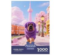 Mastiff 1000 Pieces Jigsaw Puzzles Cute Pets Jigsaw Puzzles for Kids Staycation Kill Time Wall Decoration Educational Toy Age 14+ ForAdults 70x50cm/1000pcs