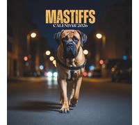 Mastiffs Calendar 2026: Annual Planner with U.S. Holidays • Large Dog Views & Note Space • Square 8.5x8.5 in