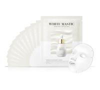 MASTINA White Mask Face Mask (Pack of 12) - Ultra Moisturising Face Mask with Intensive Korean Skin Care Fermented Rubber