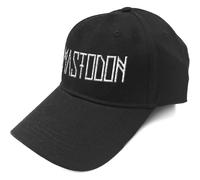 Mastodon Baseball Cap Band Logo Sonic Silver new Official Black Strapback