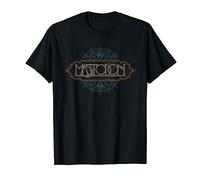 Mastodon Official Cosmic Logo T-Shirt - Unisex-Adults, Black, Short Sleeve, Small
