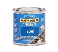 Maston Hammer Smooth Primer & Surface Paint Anti-Rust Indoor Outdoor Blue 250mL