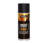 Maston Thermolack Heat Resistant + 600 °C Spray Paint 400 ml Black