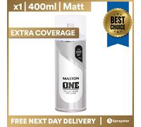 Maston ONE Lacquer Matt 400ml Spray Paint Can Metal Wood Plastic