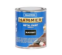 Maston Paint Hammer Smooth Black Matt 750ml