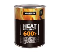 Maston Paint Heat-Resistant Black Matt +600 C 1l
