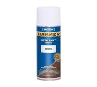 Maston Spray Paint Hammer Smooth White 400ml