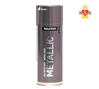 Maston Spray Paint Metallic Gloss Gun Metal Grey 400ml