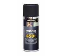 Maston Spray Paint Wood Stove & BBQ Black Metallic 450C 400ml