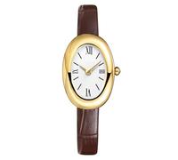 MASTOP Bracelet Watch for Women - Elegant 24mm Oval Dial Bangle Watch - Gold Jewelry Style Quartz Wristwatch - Gift for Her, Coffee A, Elegant Fashion Vintage