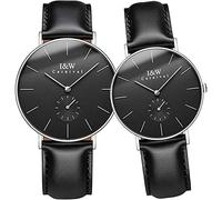 MASTOP Couple Watch Minimalist Ultra Thin Men Women Quartz Watches for Lovers Rose Gold Mesh Bracklet Set of 2