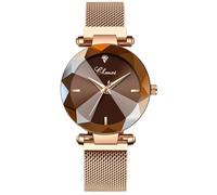 MASTOP Luxury Women Watches Analog Quartz Watch Bracelet Watch Mesh Band Waterproof Wrist Watches for Ladies, A Luxury/Brown, Luxury / Fashion Casual