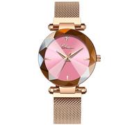 MASTOP Luxury Women Watches Analog Quartz Watch Bracelet Watch Mesh Band Waterproof Wrist Watches for Ladies, Pink, Quartz Watch