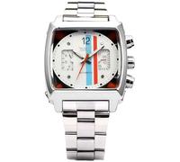 MASTOP Men Fashion Mechanical Wrist Watch Stainless-Steel Strap Strap Unique Design Automatic-self-Wind, White, Retro