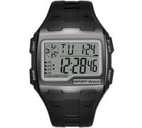 MASTOP Men's Digital Watch Expedition Grid Shock Quartz Soft Strap Tactical Rectangle Watches Sport Watch Military Army Hunting Hiking Watch with Stopwatch Alarm LED Backlight Countdown, Black