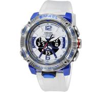 MASTOP Men's Large Face Watches 5ATM Outdoor Sports Military Digital Transparent Watch Multi Function Water Resistant Backlight Alarm Stopwatch LED Rugged Wristwatch for Training Hiking