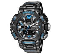 MASTOP Mens Watches Analog Digital LED Dual Display Military Multifunction Watch Electronic Waterproof Quartz Sports Watch with Alarm Stopwatch Backlight 12H/24H Outdoor Running Swimming, Black Blue
