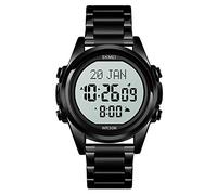MASTOP Mens Watches Fashion LED Digital Sport Watch Multi Function Stainless Steel Waterproof Military Watch