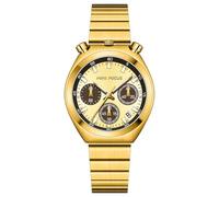 MASTOP Muti-fuction Watch Calendar Luminous Luxury Silver Gold Unique Bullhead Wrist Quartz Chronograph Date Casual Fashion Bracelet Watch for Women Dress