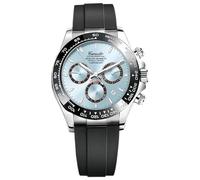 MASTOP Pagani Design Daytona Homage Men's Watch Panda Analog Quartz Japan Movement Chronograph Luxury Wrist Watch Business Waterproof Silicone Strap Sports Pagani Watches for Men, Blue, Casual Luxury