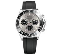 MASTOP Pagani Design Daytona Homage Men's Watch Panda Analog Quartz Japan Movement Chronograph Luxury Wrist Watch Business Waterproof Silicone Strap Sports Pagani Watches for Men, Grey, Casual Luxury