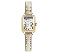 MASTOP Rectangle Women's Watch Curved Roman Numerals Softer Leather Strap Classic Ladies Analog Quartz Business Stylish Watches Ultra-Thin Ladies Bangle Bracelet Watch Female, Off White, Rectangle