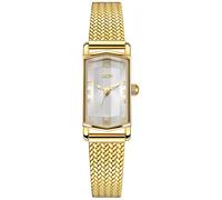 MASTOP Rectangular Women's Watch Gold Small Watches for Women Vintage Bracelet Dial Rectangular Case Watch Waterproof with Tools, Gold White, rectangular women's watch gold for women vintage bracelet