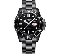 MASTOP Switzerland Top Brand Mens watche Luxury Automatic Mechanical Wrist Watches Full steelmilitary Luminous Diving Sports Analog Dress Watch, black, Mechanical,Self-winding