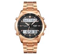 MASTOP Watch for Men Watch Sports Large Digital Analog Dual Display Waterproof Watches with 3 Time Alarms Countdown Stopwatch Date EL Night Light Multifunctional Military Men‘s Wrist Watches, Rose