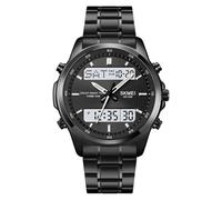 MASTOP Watch for Men Watch Sports Watch Large Digital Analog Dual Display Waterproof Watches with 3 Time Alarms Countdown Stopwatch Date EL Night Light Multifunctional Military Men‘s Wrist Watches