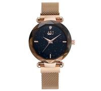 MASTOP Women Watches Fashion Analog Quartz Watches Mesh Band Magnetic Buckle Waterproof Wrist Watches for Ladies, Fashion/Rose gold, Quartz Watches