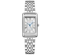 MASTOP Women's Bracelet Watch Small Dainty Womens Watch Vintage Gold Silver Watches for Women Waterproof Ladies Relojes para Mujer with Tools, Silver, Rectangular Watches for Women Vintage Bracelet