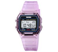 MASTOP Women's Quartz Watches Ultra-Thin Gorgeous Simple Petite Wrist Watches Small Dial Mesh Steel Bracelet, Transparent Purple