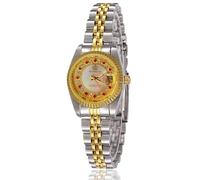 MASTOP Women's Watch Luminous Waterproof Quartz Silver Gold Two Tone Stainless Steel Dress Bracelet Watch, Silver, Quartz Movement