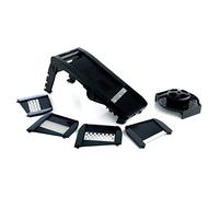 Mastrad Mandoline Slicer, 5 Interchangeable Stainless Steel Blades, Hand held, Non Slip Handle, Hand Guard, Vegetable and Fruit Cutter, F21000