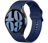 Mastten Compatible with Samsung Galaxy Watch 7 6 5 4 Strap 44mm 40mm Men Women, Soft Silicone Band for Galaxy Watch 6 Classic / 5 Pro / 4 Classic/FE, No Gap Sports Straps, Indigo