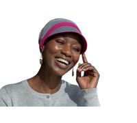 MASUMI Chemo Organic Headwear - KATIA Baseball Summer Cap | Cancer Headwear for Women with Hair Loss | Alopecia Hats & Coverings | Reversible Sun Hat | 95% Bamboo (Grey and Pink)