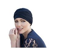 MASUMI Headwear Scarlet| Cotton Hat Women| Chemo Cancer Alopecia Hair Loss (Navy)