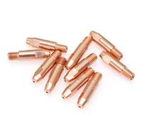 MASUNN 10 Pcs 24KD M6 MIG/MAG Welding Torch Contact Tip Gas Nozzle 0.8/1.0/1.2/1.4mm-0.8mm