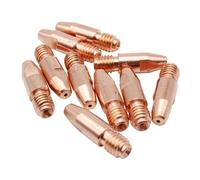 MASUNN 10 Pcs 36KD M8 MIG/MAG Welding Torch Contact Tip Gas Nozzle 0.8/1.0/1.2/1.4/1.6mm-0.8mm