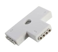 MASUNN 4 Pin LED Connector L/+/T Shape Connection for RGB LED Strip Light DC 12V - T