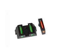 MASUNN Sight Optical Fiber Front And Rear Sight Alignment Tactical Accessories Are Suitable For Glock (Green + Red)
